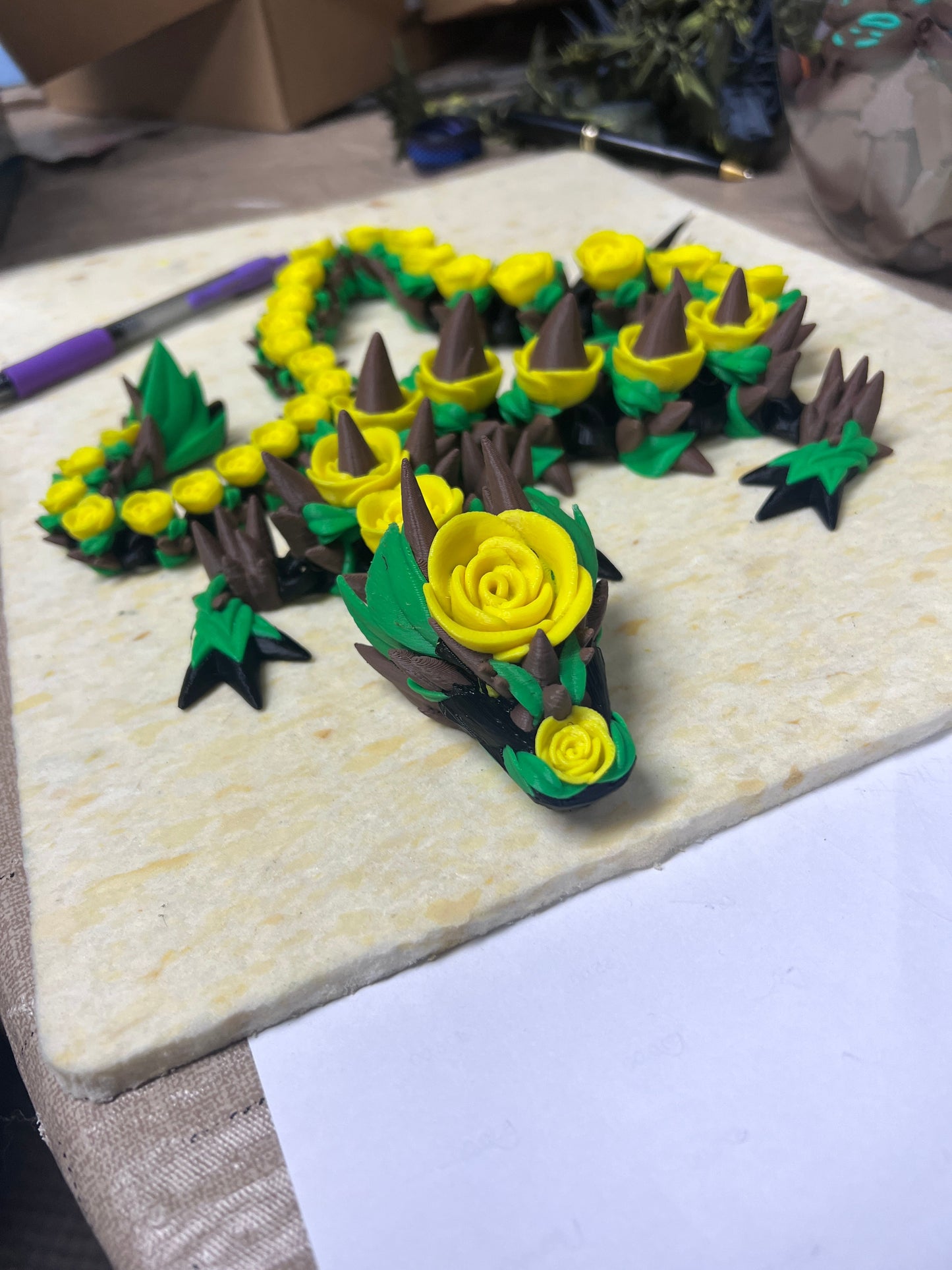 3D Printed Rose Dragon