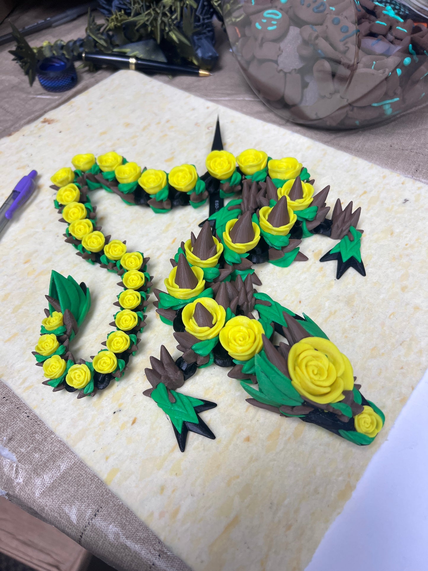 3D Printed Rose Dragon