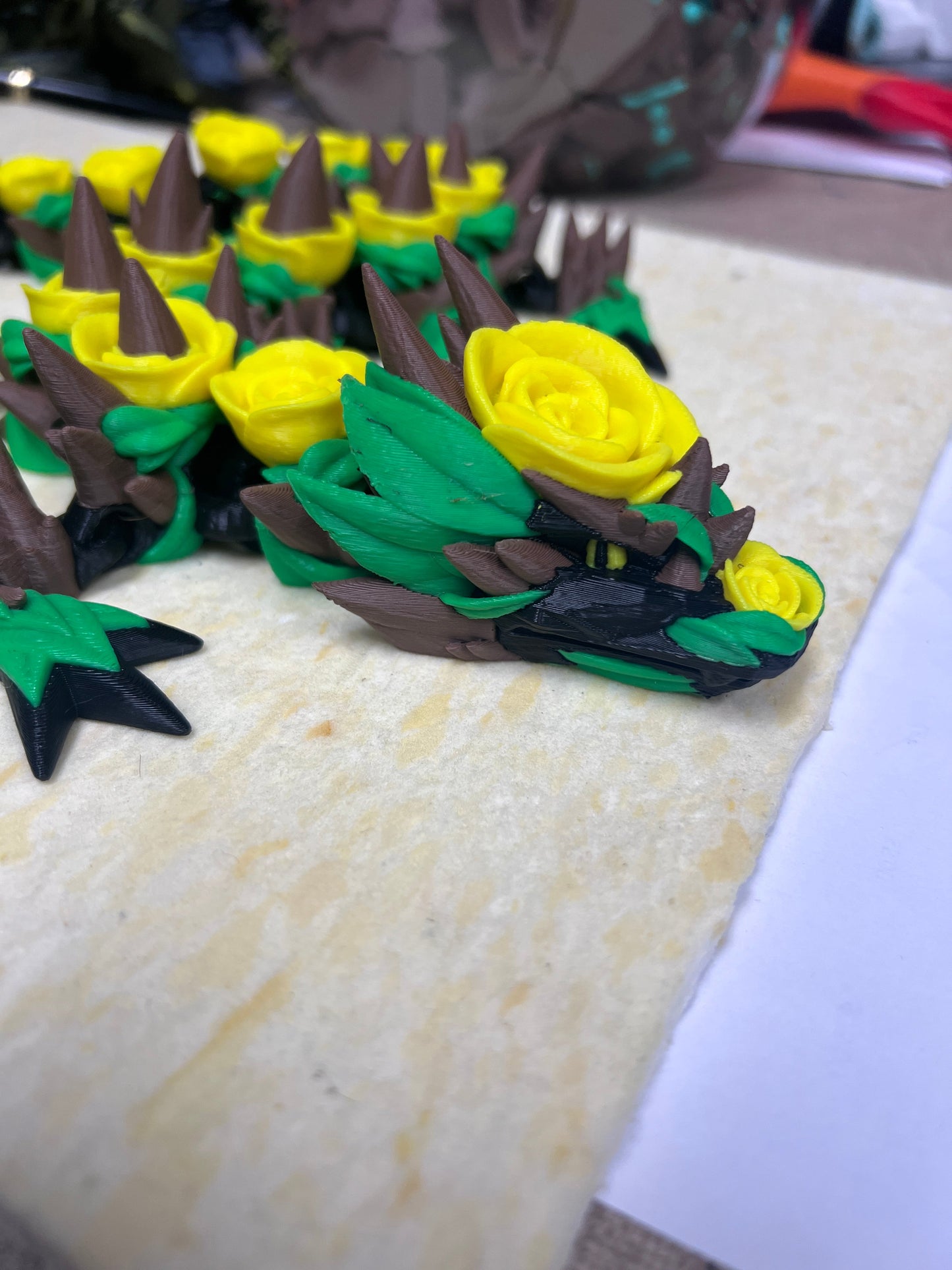 3D Printed Rose Dragon