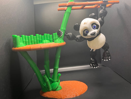 Cute Flexible Panda with Hangout Toy